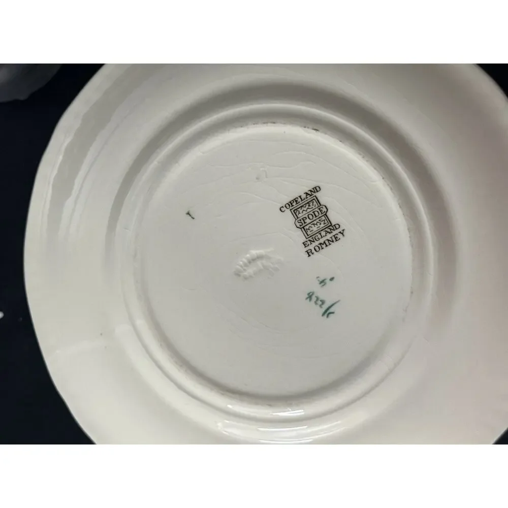Spode England Marlborough Sprays Floral Rimmed Soup Bowl 8”